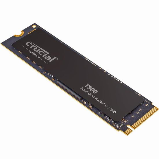  历史新低！Crucial 英睿达 T500 Gen4 NVMe M.2 1TB 固态硬盘6.9折 87.99加元包邮！