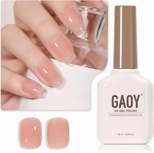  GAOY Sheer Nude 天然果冻粉半透明凝胶指甲油 9.99加元！多色可选！