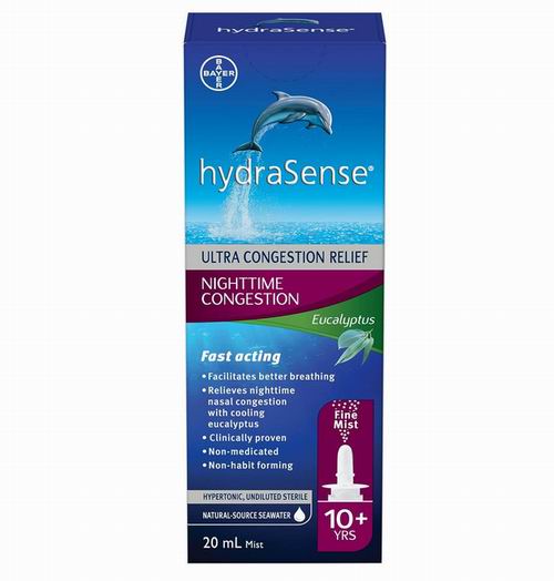  HydraSense 桉树鼻喷雾剂20毫升 5.23加元（原价 10.49加元） ！ 有效缓解感冒或鼻窦炎引起的鼻腔和鼻窦充血