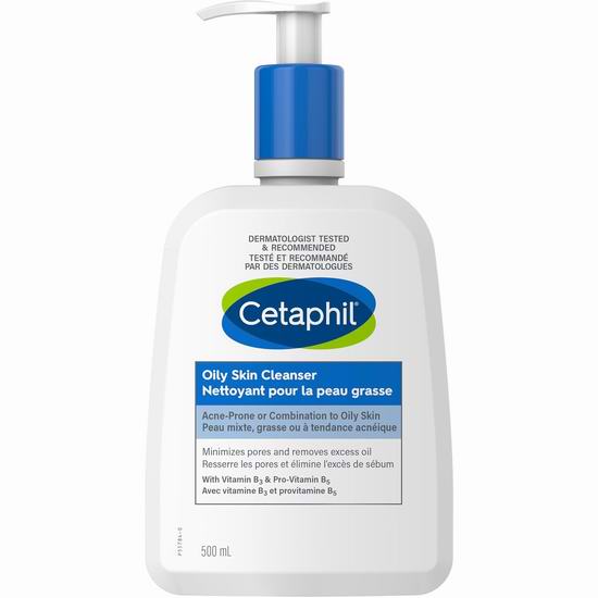 Cetaphil 丝塔芙 Oily 祛痘祛油洗面奶（500毫升）6.4折 10.96加元！