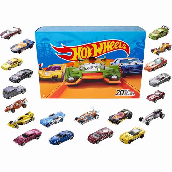  Hot Wheels 迷你玩具车20件套7.5折 29.98加元！