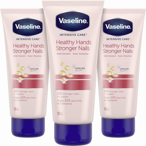  Vaseline 凡士林强效护手霜 100毫升 × 3件装 14.22加元（原价 18.24加元）