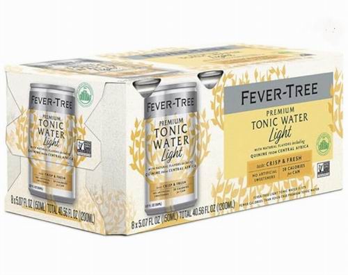  Fever-Tree 清爽清淡汤力水150 mL x 8罐 8.54加元（原价 9.99加元）