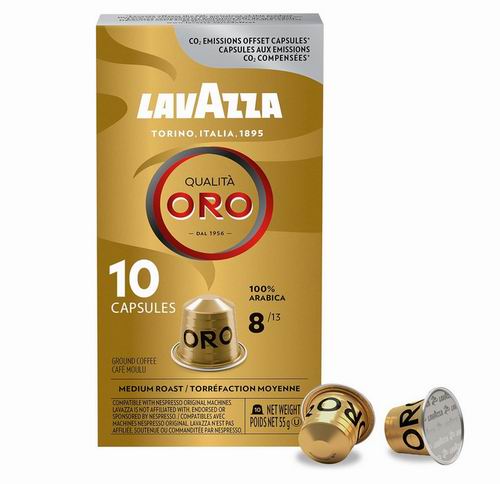  Lavazza Qualita Oro 中度烘焙咖啡胶囊 5.24加元（原价 6.99加元）