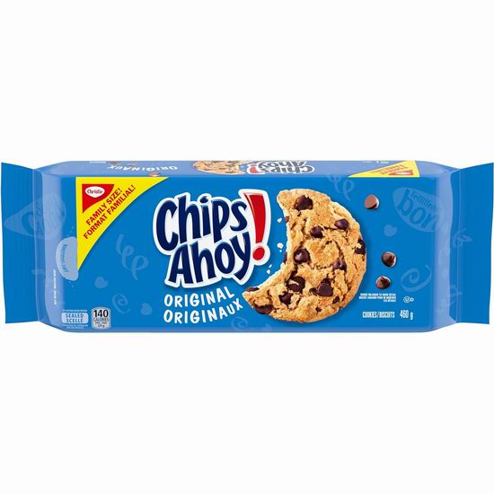  历史最低价！Chips Ahoy! 原味巧克力曲奇饼干（460克）5折 2.97加元！