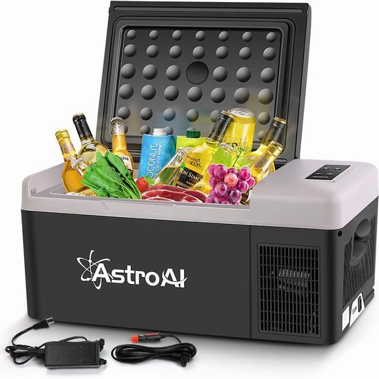  历史新低！AstroAI 15升 可冷冻 可家用 便携式车载冰箱6.6折 197.99加元包邮！