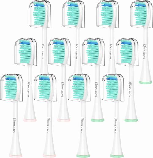  平价替代款！Senyum 飞利浦 Sonicare 替换牙刷头12件 17.99加元！每件1.5加元