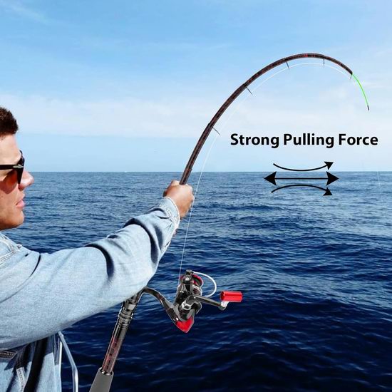 历史新低！QudraKast 2.7米碳纤维伸缩钓鱼竿+鱼钩+鱼饵+鱼线套装6.2折 