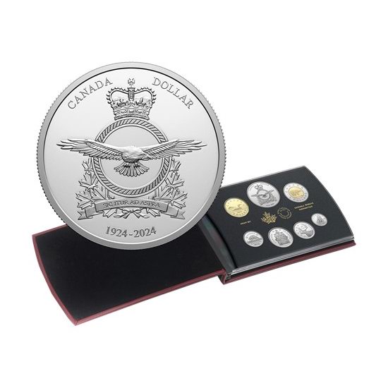  新品上市！加拿大皇家空军成立100周年 特别版银制纪念币套装 119.95加元包邮！