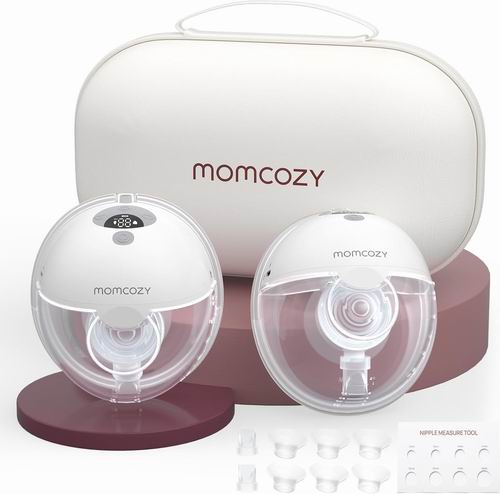  Momcozy M5 免手扶静音高效便携双边挤奶器/一体式吸乳器 225.24加元（原价 264.99加元）