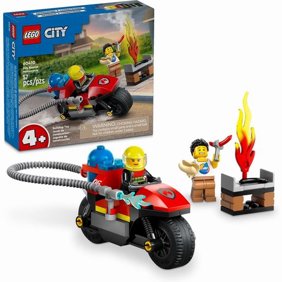  历史新低！LEGO 乐高 60410 城市组 消防摩托车（57pcs）5折 7加元！