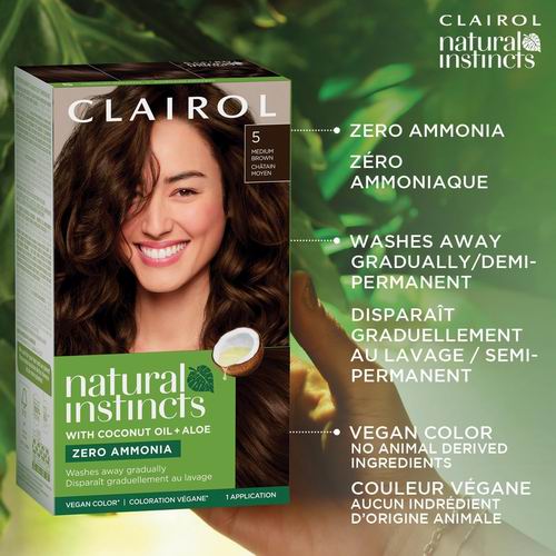  Clairol Natural Instincts 5种中棕色染发剂 11.38加元+满60加元立减10加元