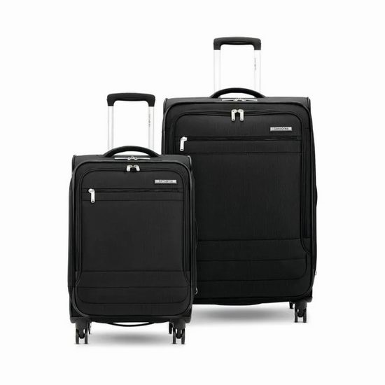  Samsonite 新秀丽 Aspire DLX 20+24英寸 可扩展软壳拉杆行李箱2件套3.9折 179.9加元包邮！