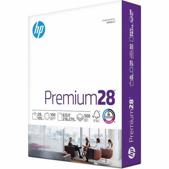  补货！HP 惠普 Premium 205200R 优质复印打印纸（500张）3.9折 8.55加元！
