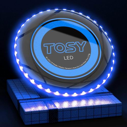  TOSY 1600 万色 RGB 或 36 个 LED 超亮智能飞盘 35.99加元（原价 47.99加元）！多色可选