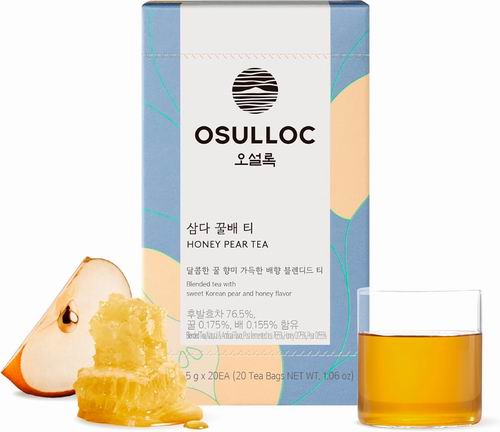  OSULLOC 蜂蜜梨水果味茶20袋 14.39加元（原价 19.99加元）+满50加元额外9折！每袋0.72加元！多种口味可选