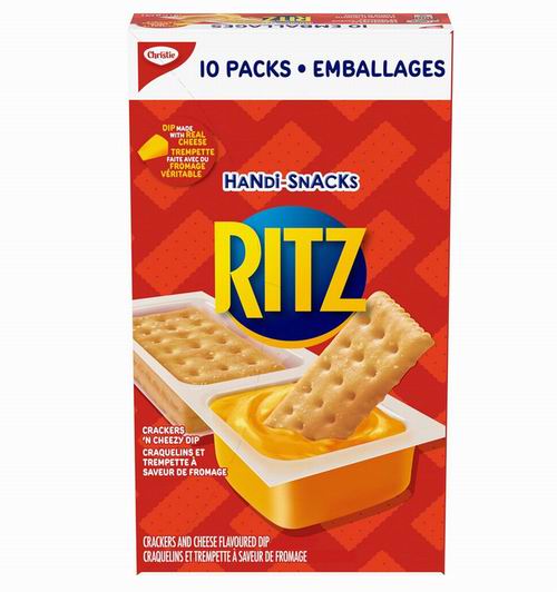  RITZ Handi-Snacks 奶酪饼干10盒 带蘸酱 7.58加元（原价 8.98加元）！每盒7.6加元