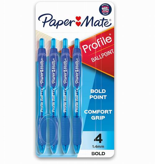  Paper Mate 可伸缩圆珠笔4支装 3.3加元（原价 6.25加元）
