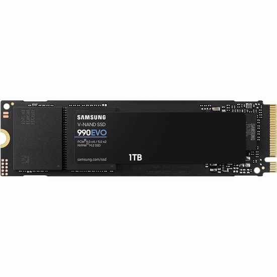  历史新低！Samsung 三星 990 EVO SSD 1TB 固态硬盘6.2折 99.99加元包邮！