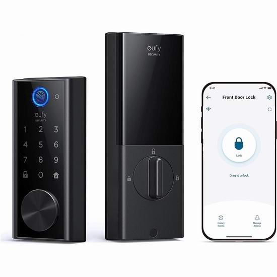  eufy Security S330 三合一 AI指纹智能门锁7折 209.99加元包邮！