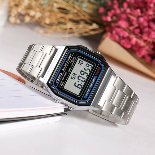  Casio 卡西欧 A158W-1 经典复古 军用小银表/电子表 27.99加元（原价 39.99加元）