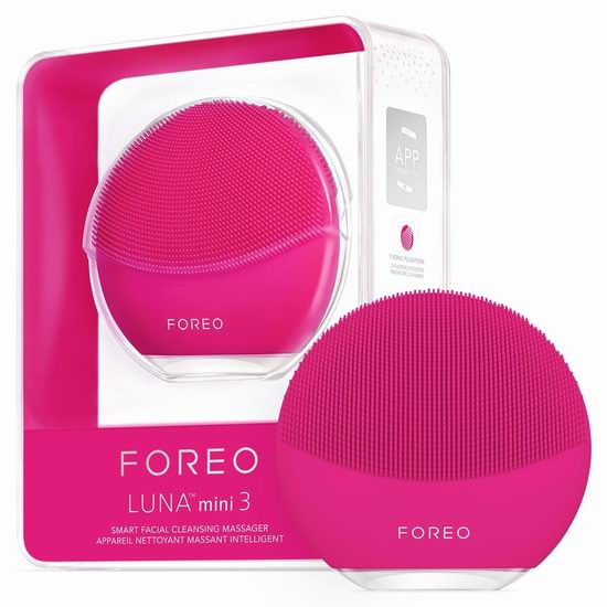  FOREO 斐珞尔 LUNA mini 3 第三代迷你 智能净透洁面仪4.6折 100.88加元包邮！3色可选！