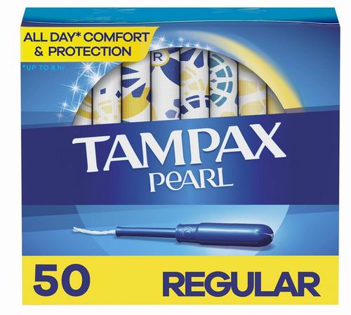  Tampax 丹碧丝 Pearl Tampons 珍珠系列卫生棉条50条 10.9加元（原价 13.49加元）