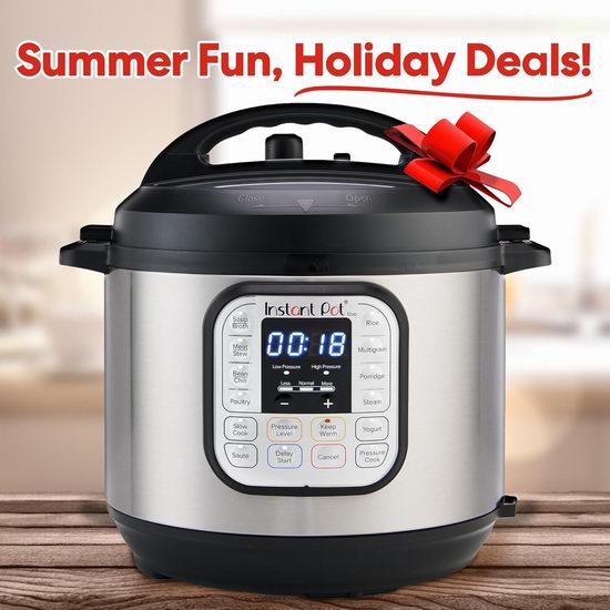  Instant Pot IP-DUO60 6夸脱 7合一 多功能电压力锅7.1折 99.98加元包邮！