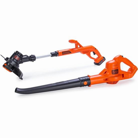  历史新低！BLACK+DECKER LCC221-CA 20V Max 10英寸无绳草坪修边机+吹扫机7.4折 117.12加元包邮！