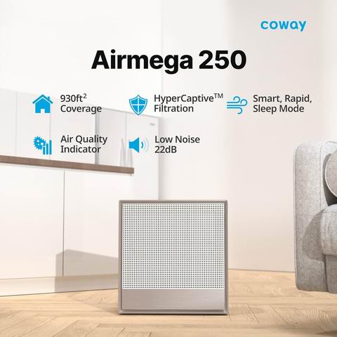  Coway Airmega 250 智能空气净化器 339.99加元（原价 434.03加元）