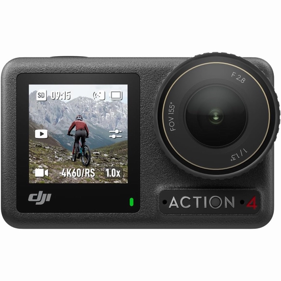  历史新低！DJI Osmo Action 4 大疆 标准4K/120fps 防水运动相机7.6折 319加元包邮！