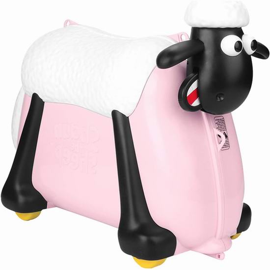  史低白菜价！Shaun the Sheep 官方产品 超萌小羊肖恩 儿童骑行行李箱2.5折 39.99加元包邮！