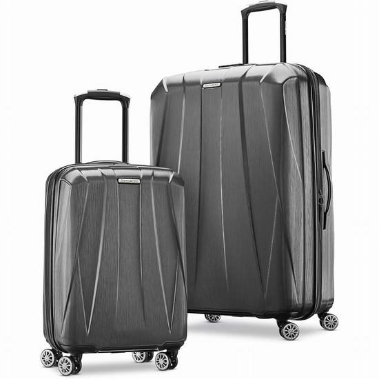  Samsonite 新秀丽 Centric 2 20+24英寸 全PC超轻拉杆行李箱2件套4.3折 249.19加元包邮！