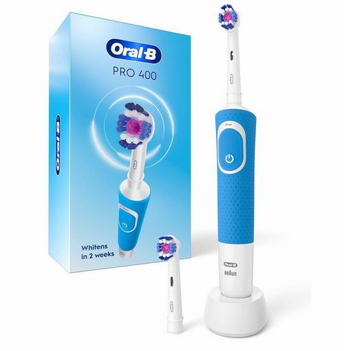  史低价！Oral-B Pro 400 3D Vitality 电动牙刷 带 2个刷 22.98加元（原价 32.99加元）+满立减25加元