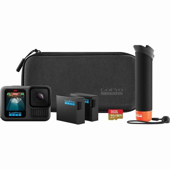 历史新低！GoPro HERO13 Black 双电池运动相机套装 479.99加元包邮！