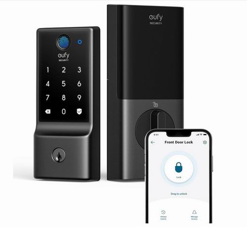  黑五史低！eufy Security  C220 智能指纹锁 129.98加元（原价 199.99加元）