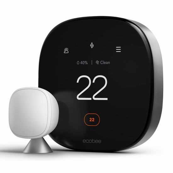 Ecobee 空气质量监测 智能恒温器7.6折 249.99加元包邮！