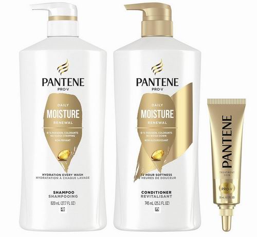 黑五史低！Pantene 潘婷 Pro-V 每日保湿洗发水820毫升+护发素745毫升+奇迹修复强效修护精华15毫升 19.68加元（原价 29.6加元）