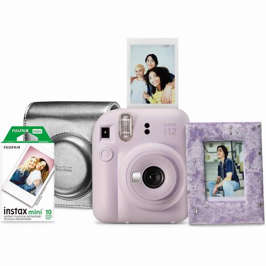  历史新低！新一代 Fujifilm Instax Mini 12 拍立得相机礼品套装 109.99加元包邮！2色可选！