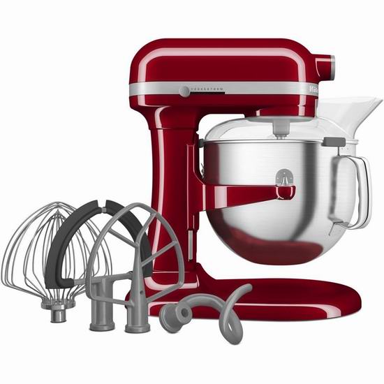  KitchenAid 厨宝 KSM70SKXXBK 7夸脱多功能立式厨师机7折 449.99加元包邮！9色可选！