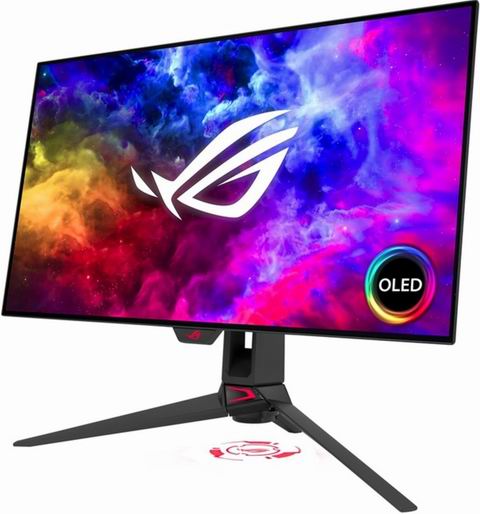  史低价！ASUS ROG Swift 27英寸1440P OLED DSC 游戏显示器6.9折 899.99加元（原价 1299加元）