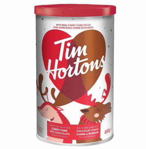  Tim Hortons 拐杖糖热巧克力混合物 6.64加元