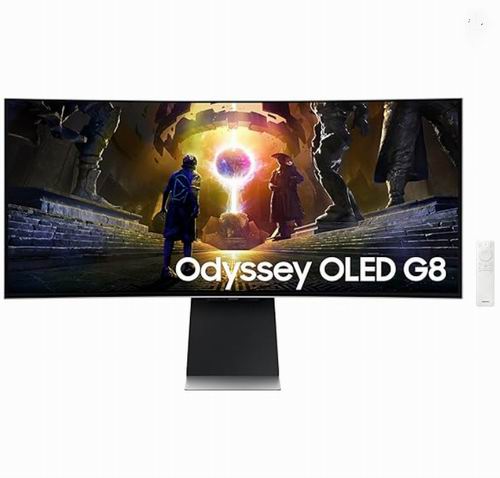  史低价！Samsung 三星 34英寸曲面 OLED Odyssey G8 游戏显示器 898加元（原价 1562.99加元）