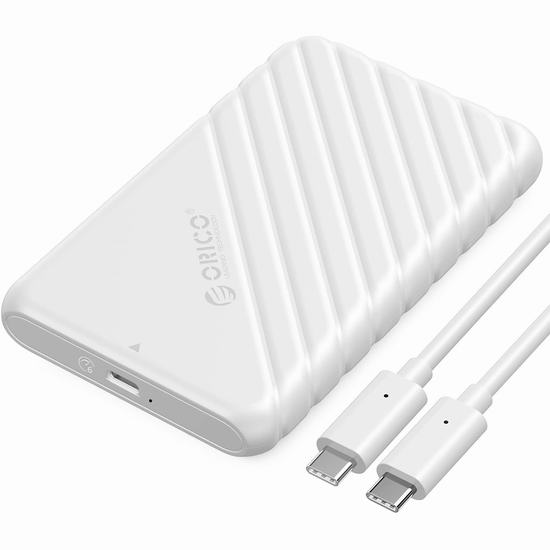  历史新低！ORICO 2.5英寸 USB C 移动硬盘盒5折 7.49加元！