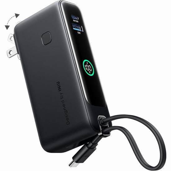  历史新低！INIU 3合1 10,000mAh 30W 便携式充电宝/USB快速充电器5.3折 29.99加元包邮！