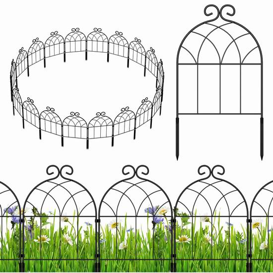 白菜价！历史新低！MOOACE 防锈防动物金属花园围栏20件套2.8折 22.99加元清仓并包邮！