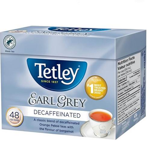  Tetley 伯爵茶脱咖啡因红茶 48包 5.47加元（原价 7.99加元）