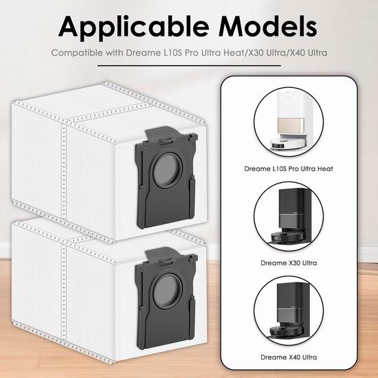 历史新低！精选Dreame追觅、Roborock石头、ECOVACS科沃斯、Narwal云鲸、iRobot、Eufy、Shark扫拖机器人配套集尘袋、过滤器、侧刷、拖把垫等替换配件超值装特价销售+额外5折！低至$5.79！