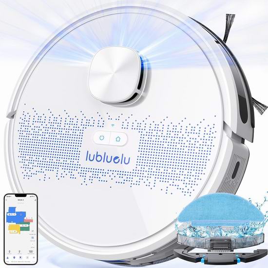  Lubluelu SL60D 5000pa超强吸力 激光导航 扫拖一体 智能扫地机器人5.3折 159.99加元包邮！